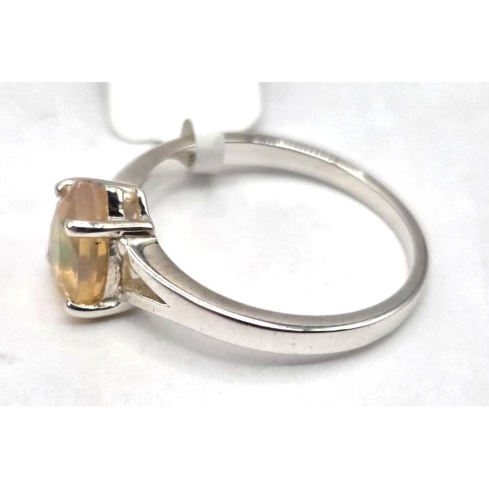 Fire Opal Ring Size‎ 7.75 Teardrop Handmade Sterling Silver 925 Split Shank NWT - Picture 8 of 9
